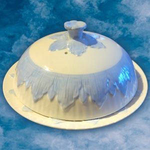 Vtg Salad Dessert Pie Plates Ambassador Ware Fondeville England Extra Bowl Lid